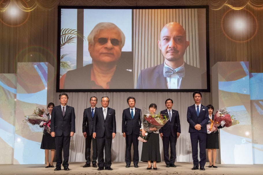 写真：Fukuoka Prize 2021 Award Ceremony | The first online ceremony took place on 29th September