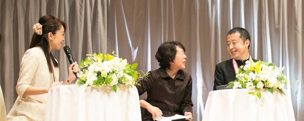 受賞者インタビューの写真